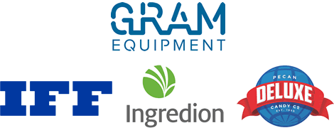 Our 2019 Sponsors - Gram, IFF, Ingredion, Pecan Deluxe